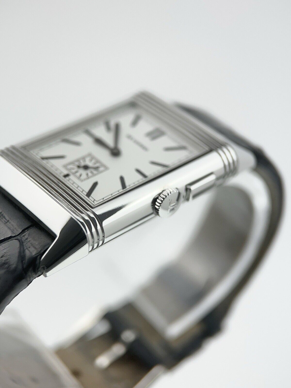 JLC LeCoultre Grande Reverso Ultra Thin Duoface Steel 27mm Mens Watch Q3788570