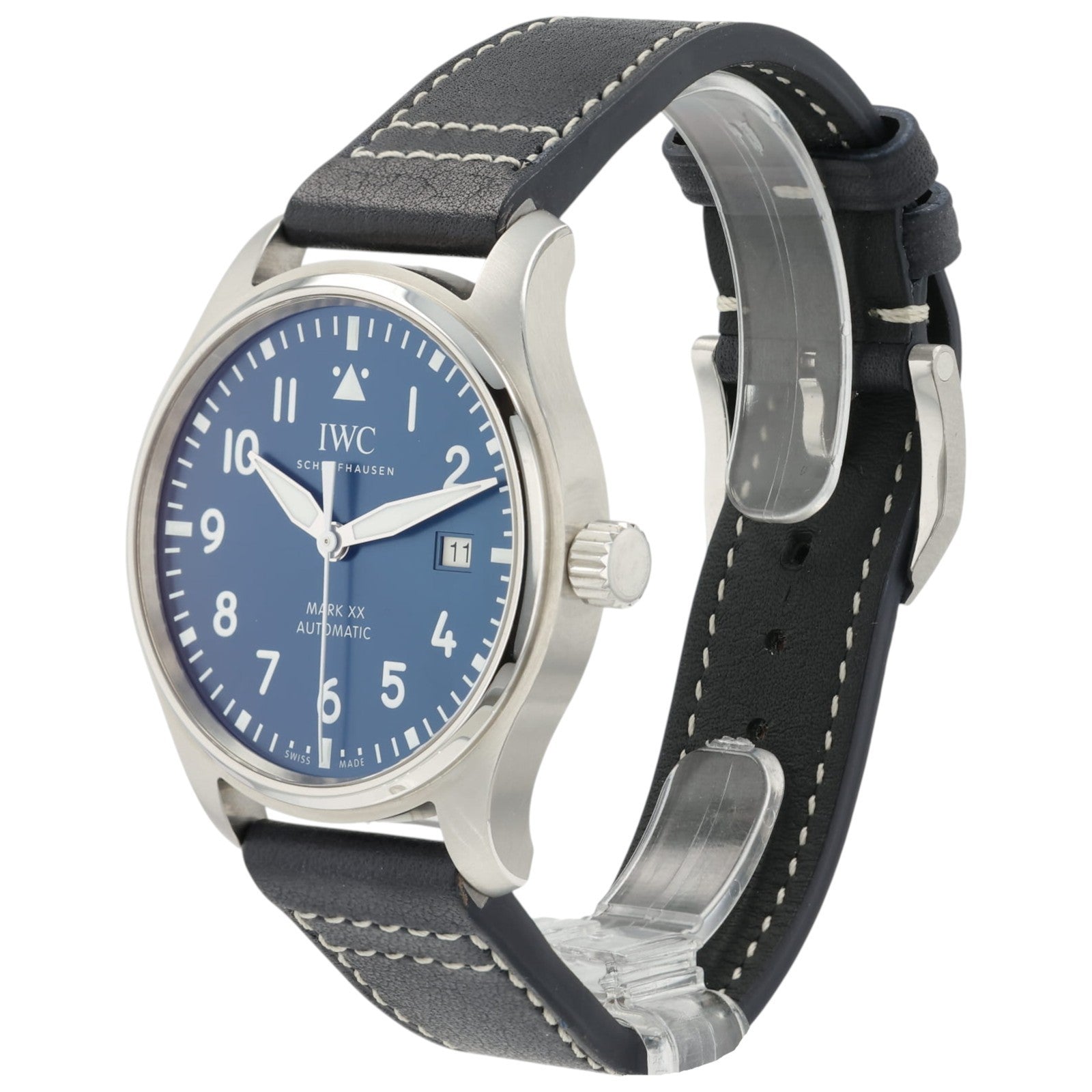 2026 IWC Mark XX Blue Dial Stainless Steel 40mm Automatic Mens Watch IW328203