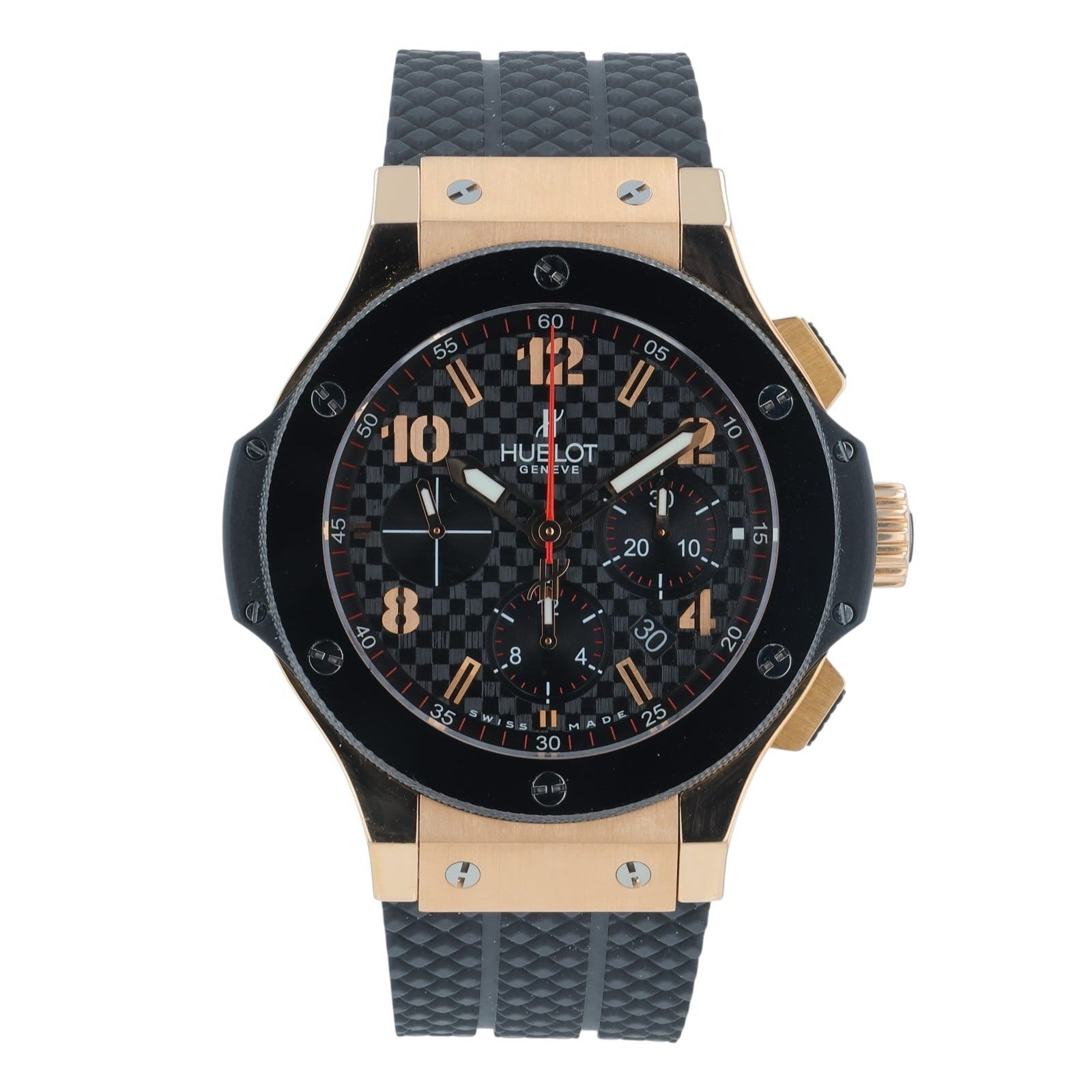 Hublot Big Bang 18k Rose Gold Black Dial 44mm Automatic Men’s Watch 301PB.131.RX