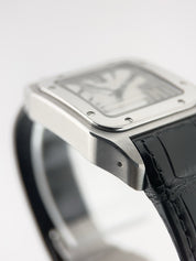Cartier Santos Stainless Steel Silver Dial Midsize 33mm Automatic Men's Watch