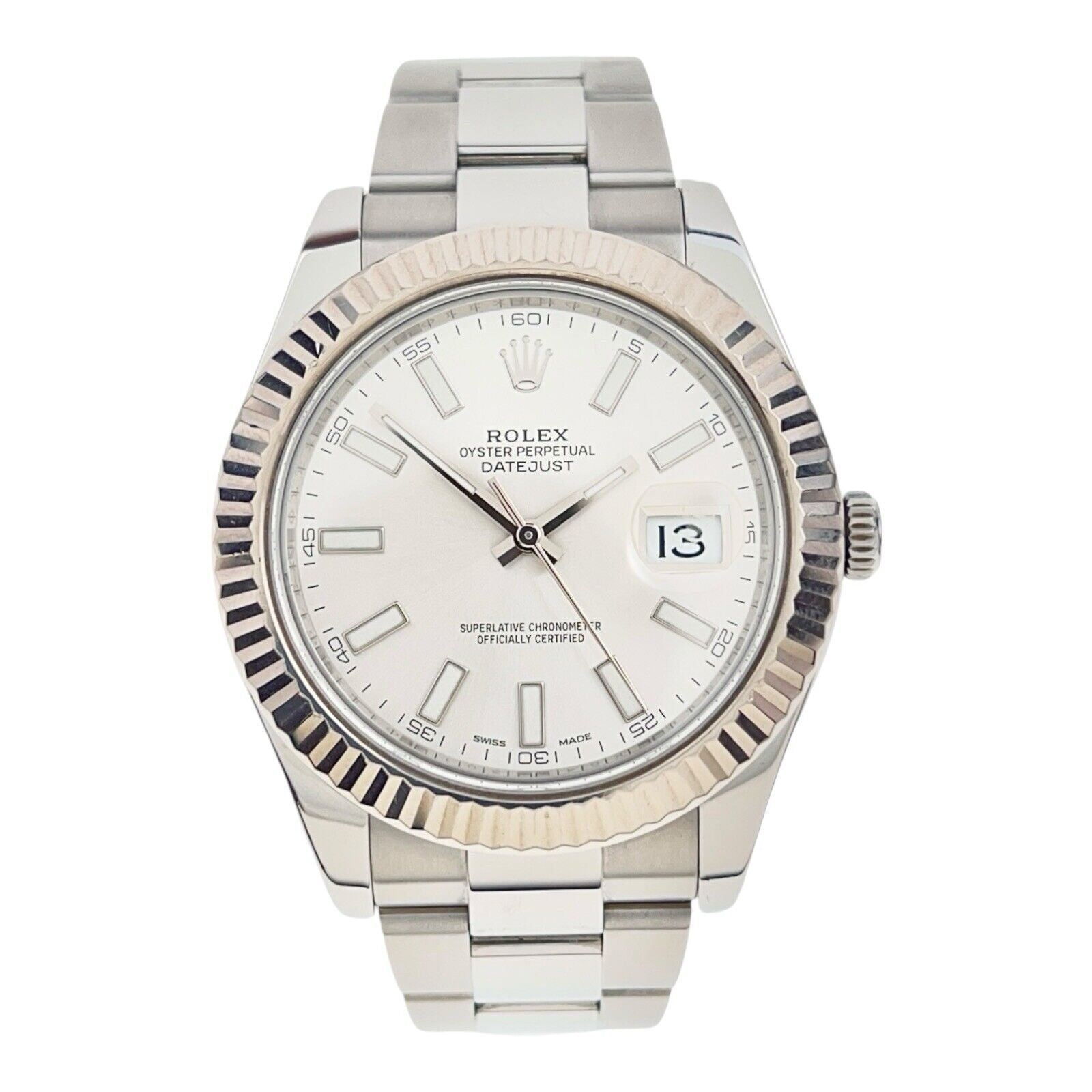 Rolex Datejust II Steel Silver Color Dial 41mm Automatic Men’s Watch 116334