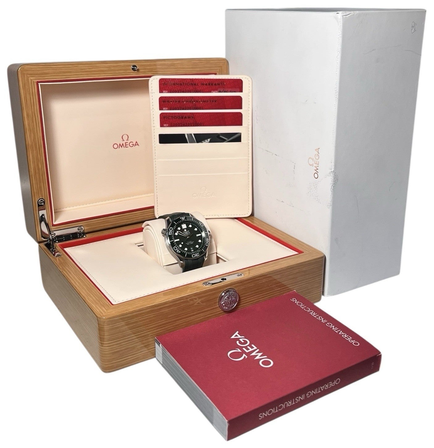Omega Seamaster Steel Green Dial 42mm Automatic Men's Watch 210.32.242.20.10.001