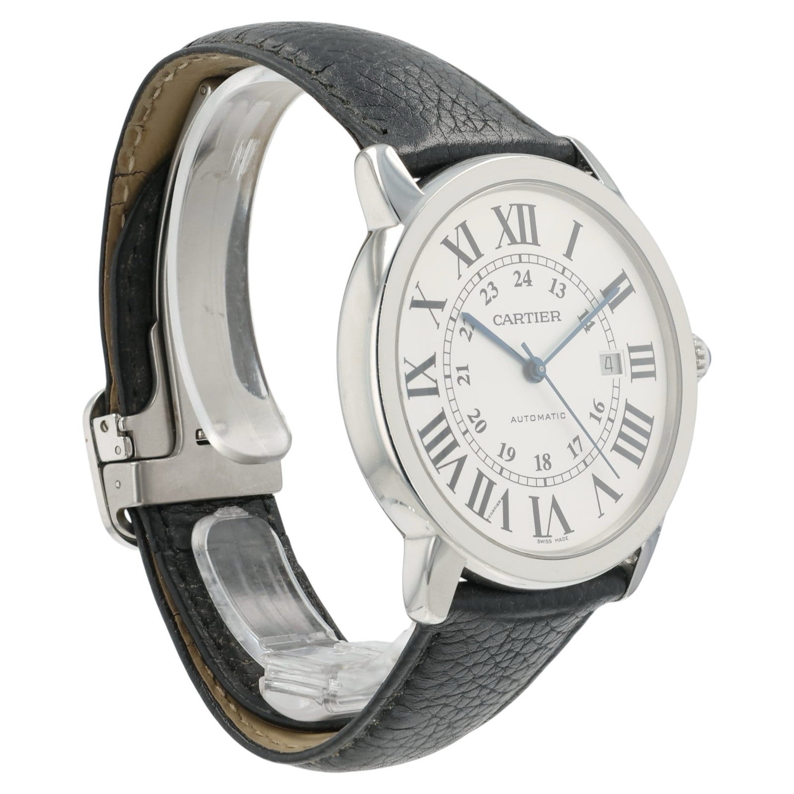 Cartier Ronde Solo Silver Dial Stainless Steel 42mm Automatic Men’s Watch 3802