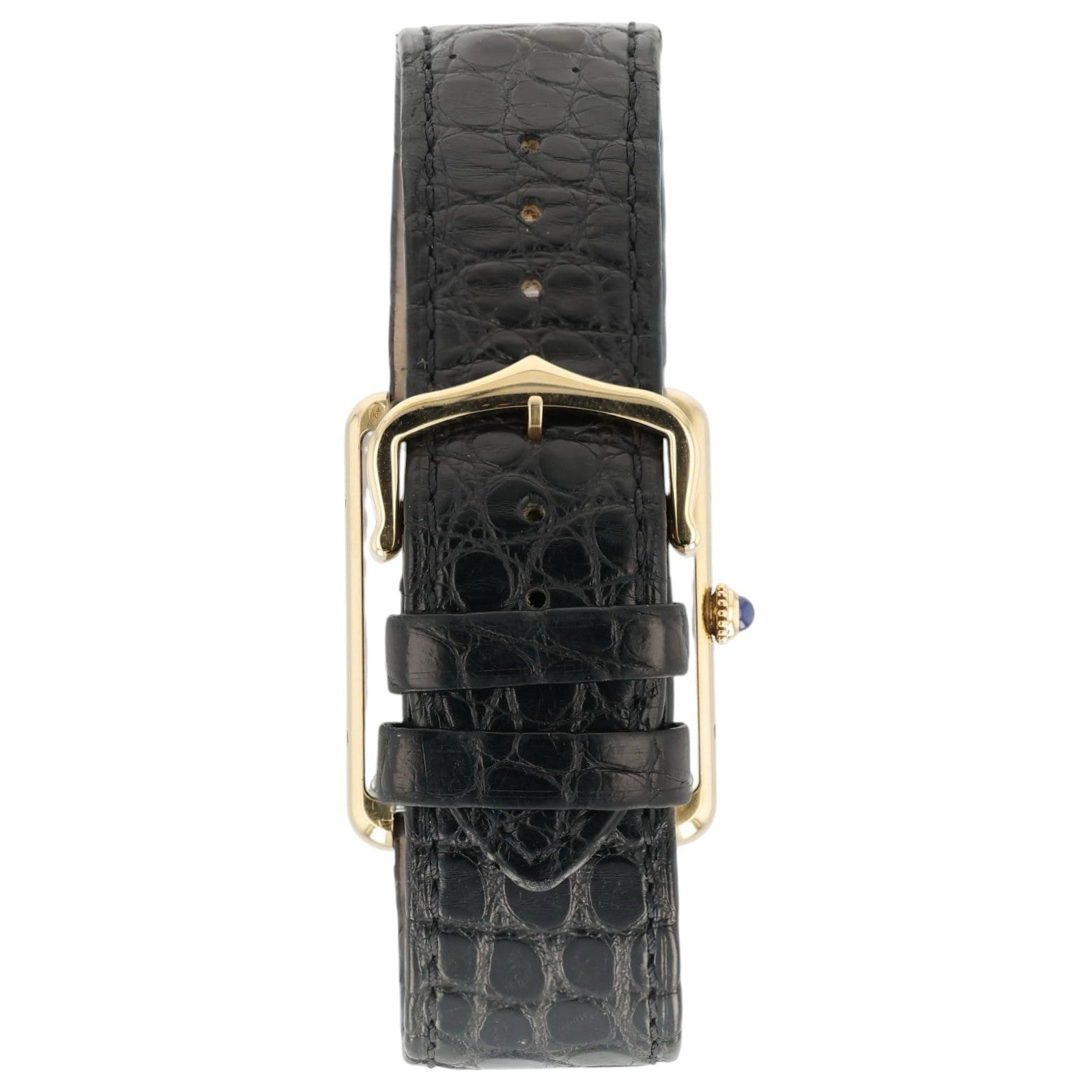 Cartier Tank Solo Silver Dial 18k Yellow Gold & Steel 34x27mm Quartz W1018855