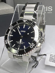 New Oris Aquis Date Automatic Blue Men's Watch 01 733 7766 4135 w/ Box & Papers