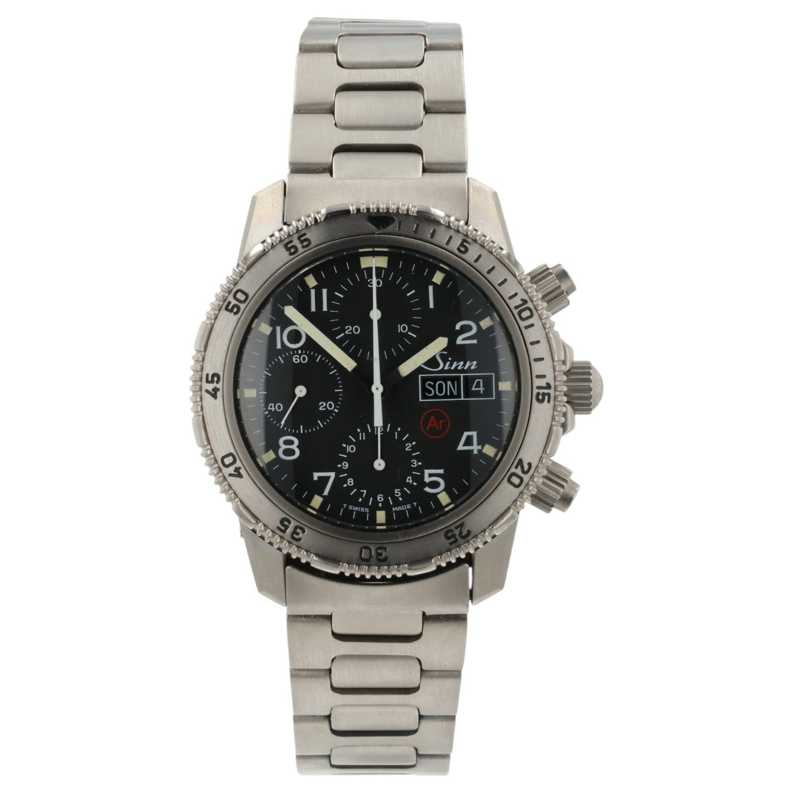 Sinn Chronograph Black Dial Titanium 41mm Automatic Movement Men’s Watch 103