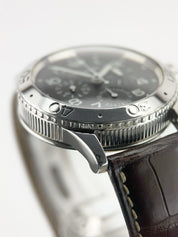 Breguet Type Stainless Steel Black Dial 3800