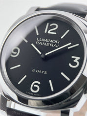 Panerai Luminor Base 8 Days Steel Black Dial 44mm Manual Wind Men’s PAM00560