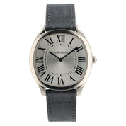 Cartier Drive De Cartier Silver Dial 18k White Gold 39mm Manual Wind WGNM0007