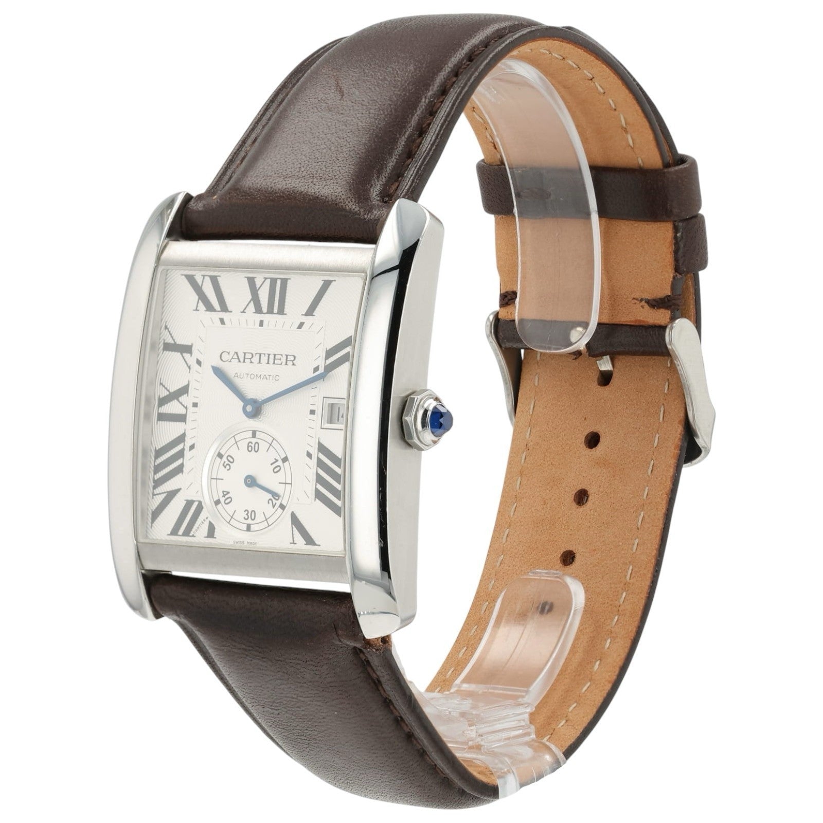 Cartier Tank MC Silver Dial Stainless Steel 34mm Automatic Men’s Watch W5330003