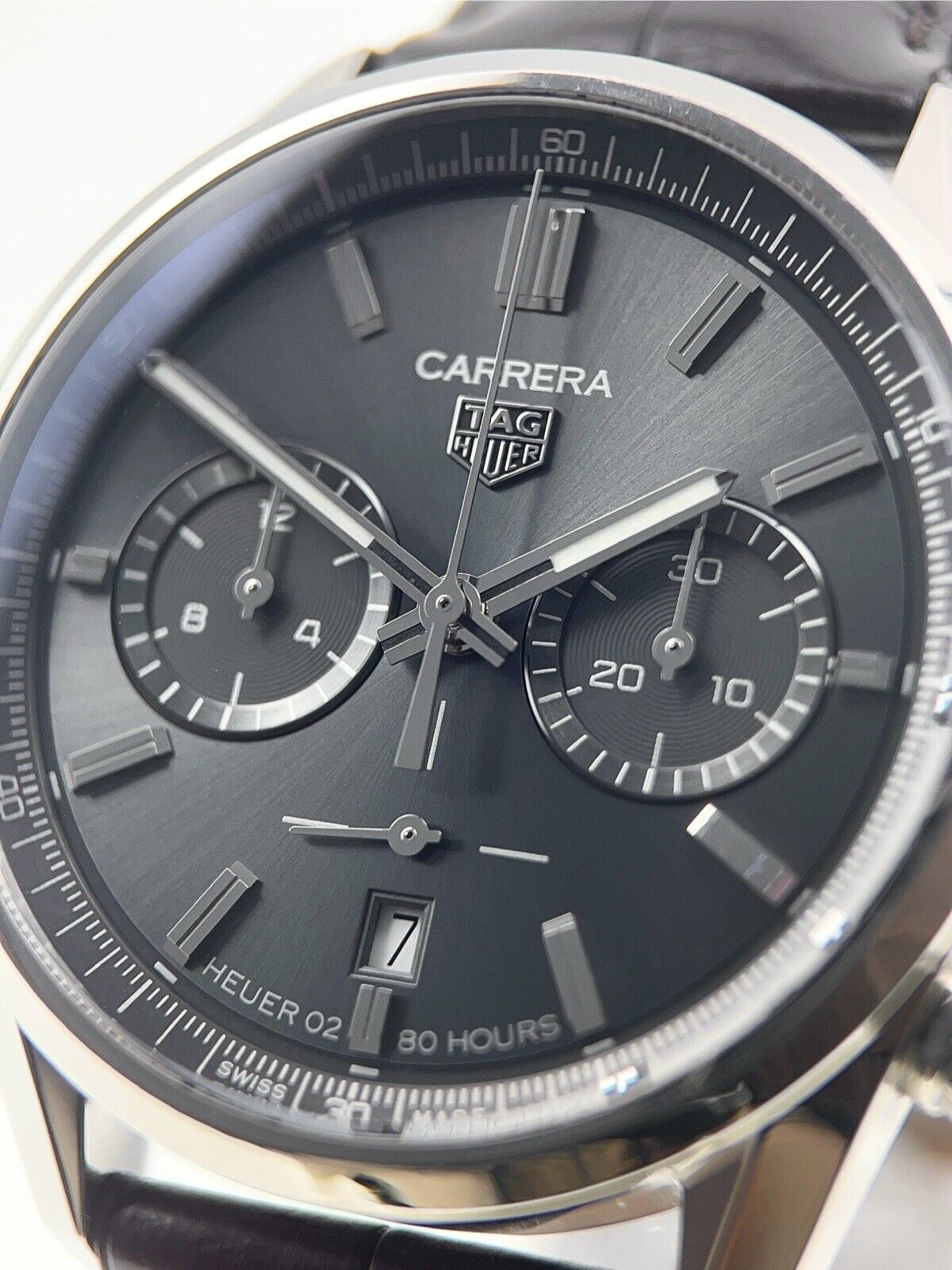 Tag Heuer Carrera 02T Steel Gray Dial 42mm Automatic Men’s Watch CBN2012