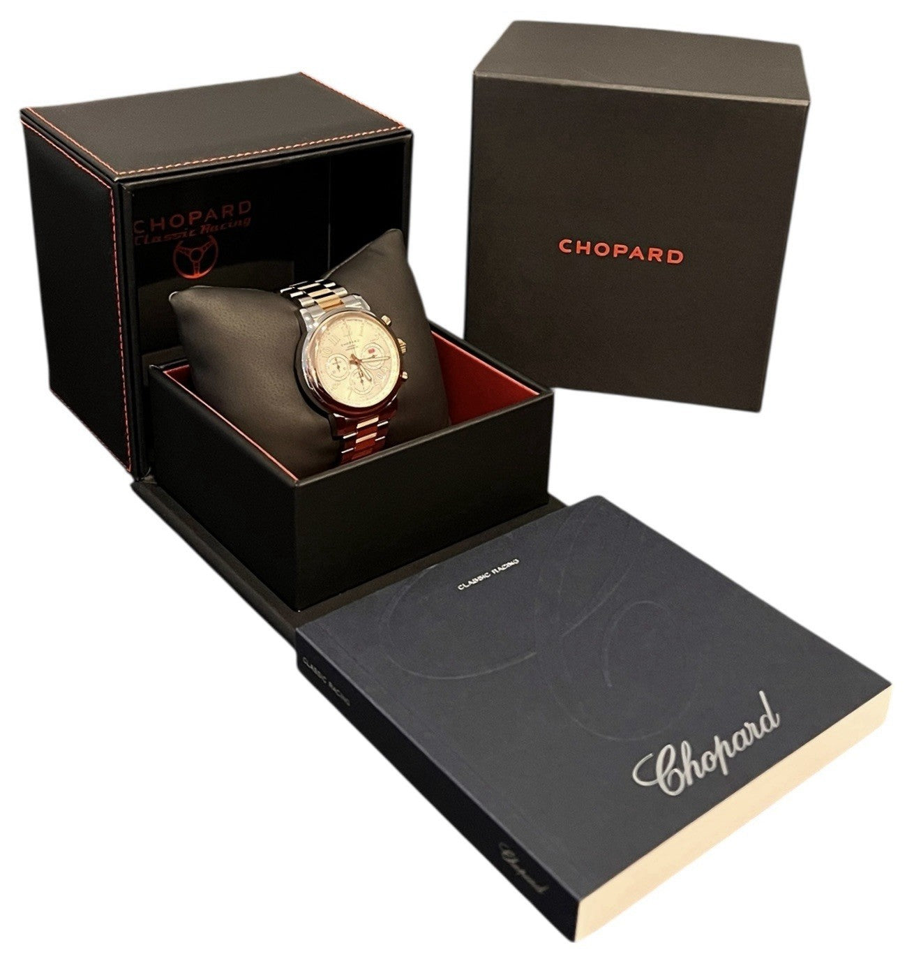 Chopard Mille Miglia 18k Rose Gold & Steel Silver Dial 42mm Automatic 15811-6001