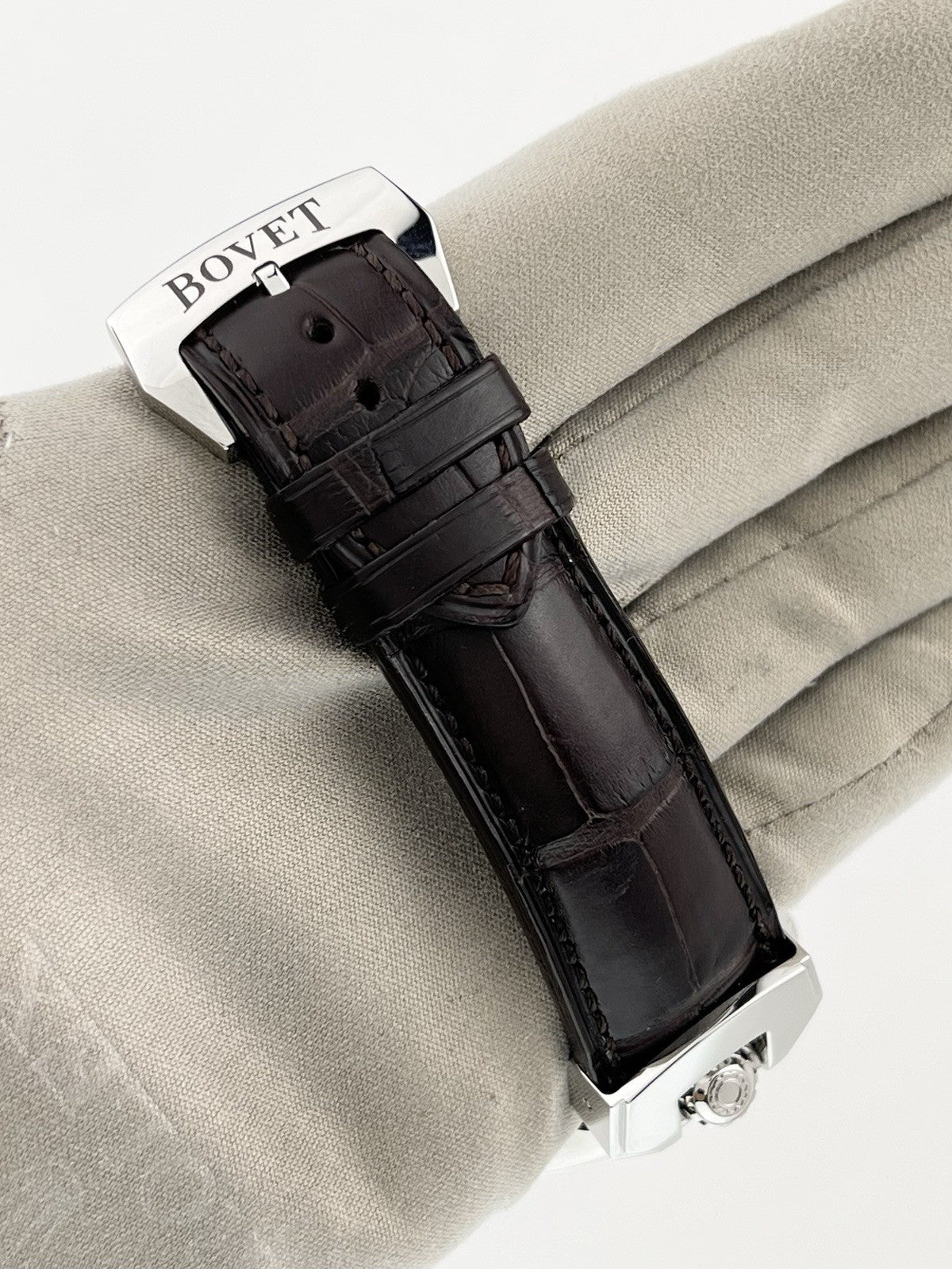 Bovet Sportster Triple Date Steel Silver Dial 40mm Automatic Men’s Watch QA0067