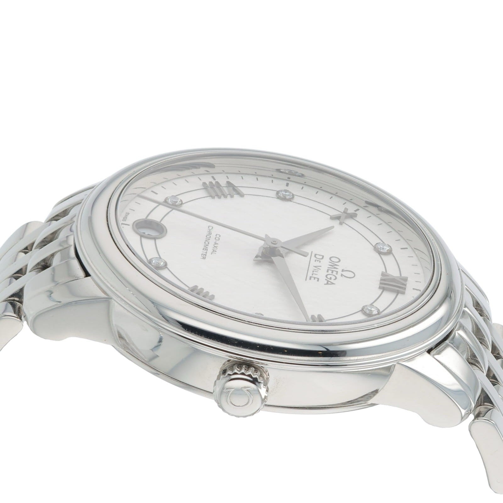 Omega De Ville Prestige Steel White Dial 33mm Auto Women's 424.10.33.20.52.002