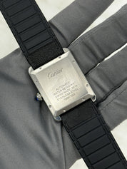 Cartier Tank Solo XL Stainless Steel Silver Color Dial 31mm Mens Watch W5200027