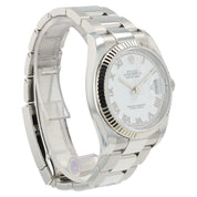 2017 Rolex Datejust White Dial Stainless Steel 36mm Automatic Men’s Watch 116234