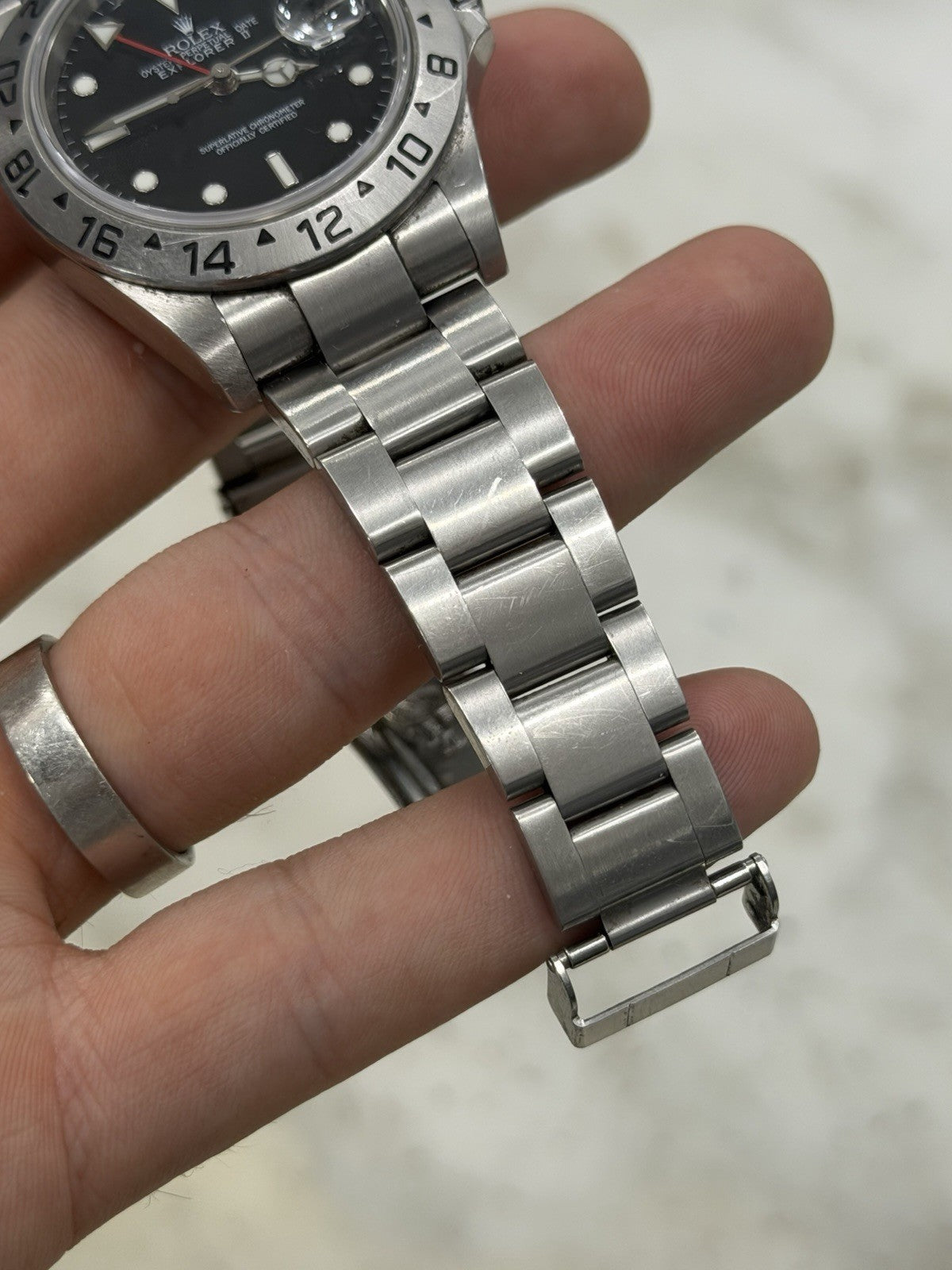 Rolex Explorer II Stainless Steel Black Dial 40mm Automatic Mens Watch 16570