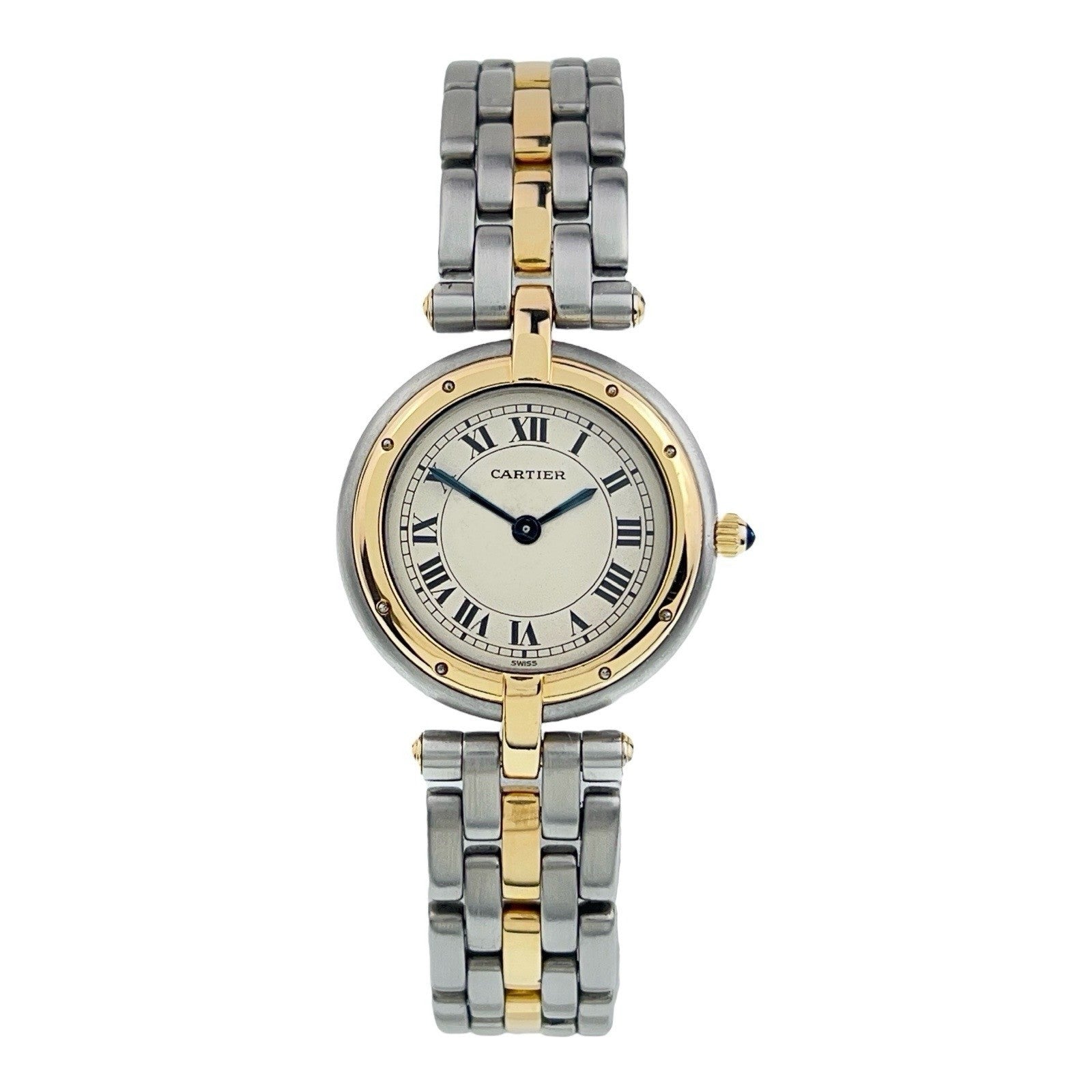 Cartier Panthere Vendome Gold & Steel Silver Dial 23.5mm Quartz Womens 1057920