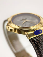 Corum Meteorite Peary 18k Yellow Gold 34mm Quartz Men’s Watch 81.450.55