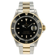Rolex Submariner Black Dial 18k Yellow Gold & Steel 40mm Automatic Men’s 16613