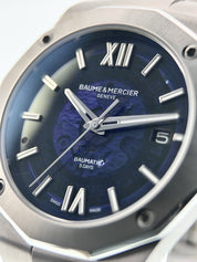 Baume & Mercier Riviera Steel Blue Dial 42mm Automatic Mens Watch M0A10616