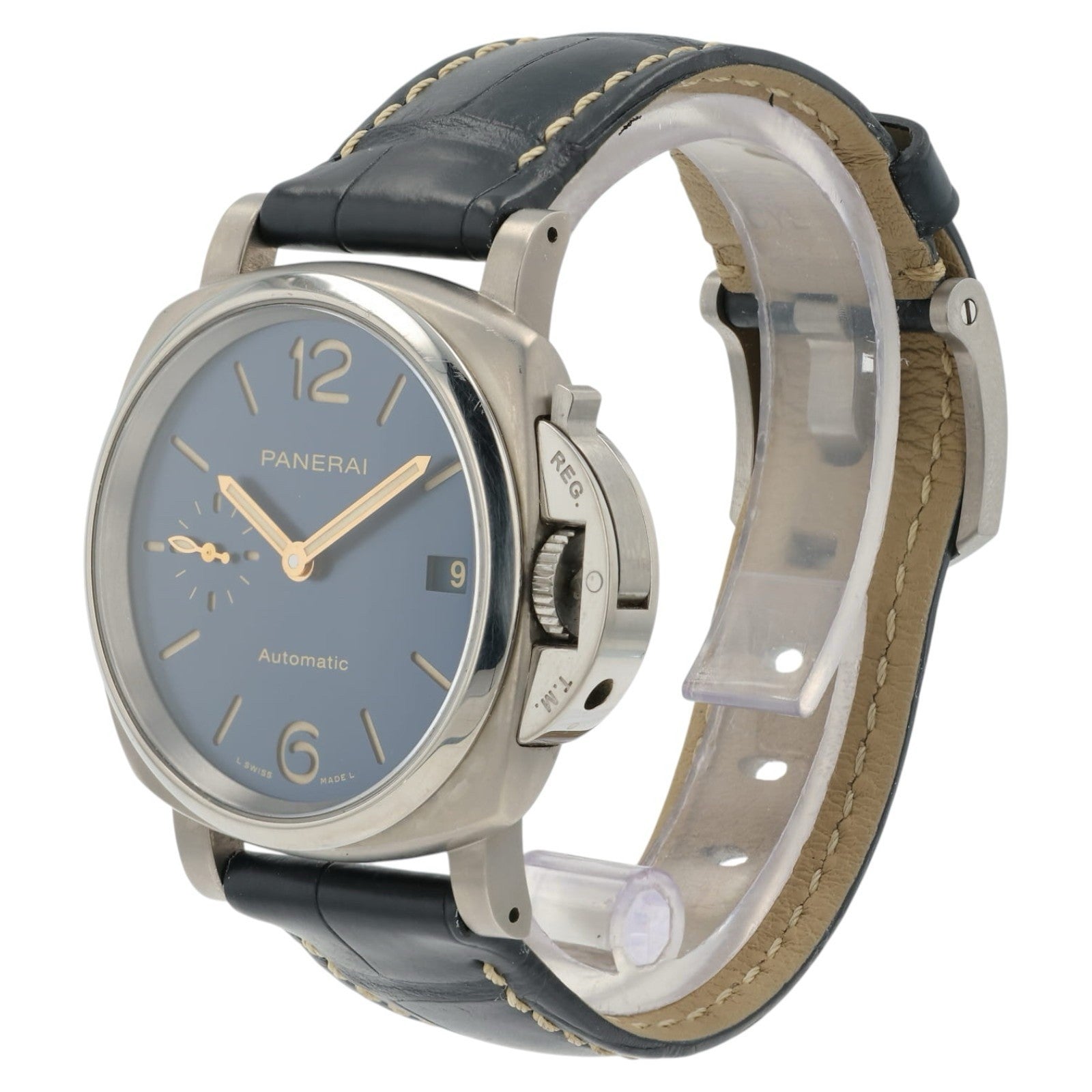 Panerai Luminor Due Blue Dial Titanium 38mm Automatic Men’s Watch PAM00926