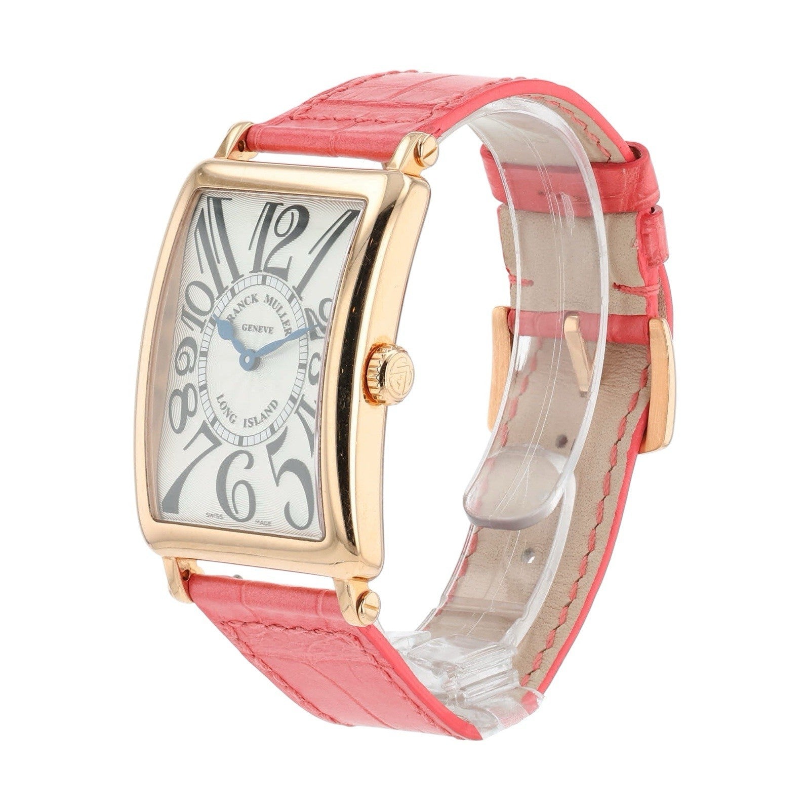 Franck Muller Long Island 18k Rose Gold Ivory Dial 26mm Women's Watch 952 QZ