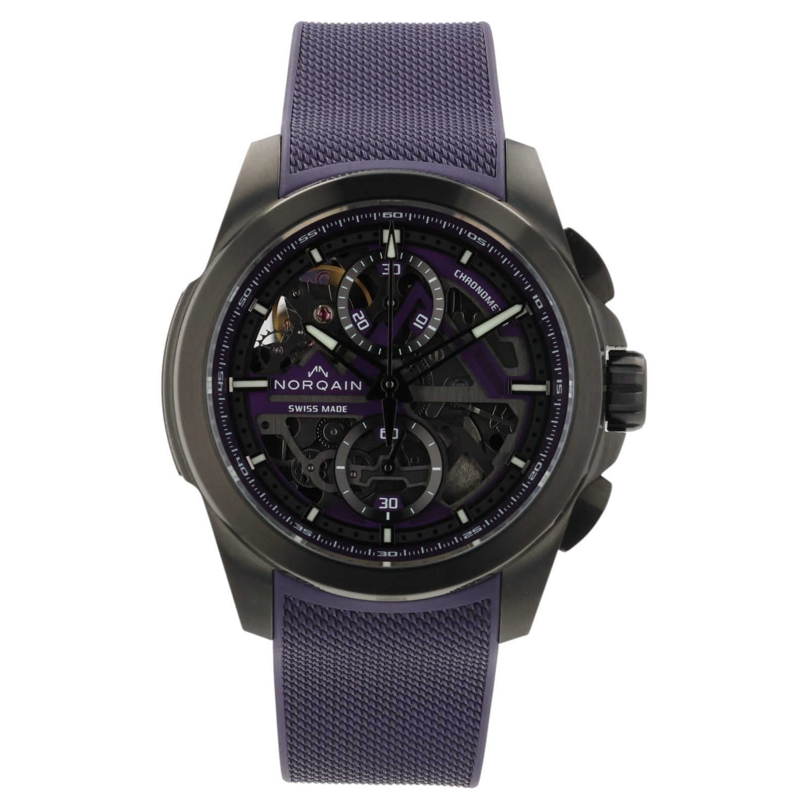 Norqain Independence Skeleton Dial Titanium DLC 42mm Automatic Mens NNT3200