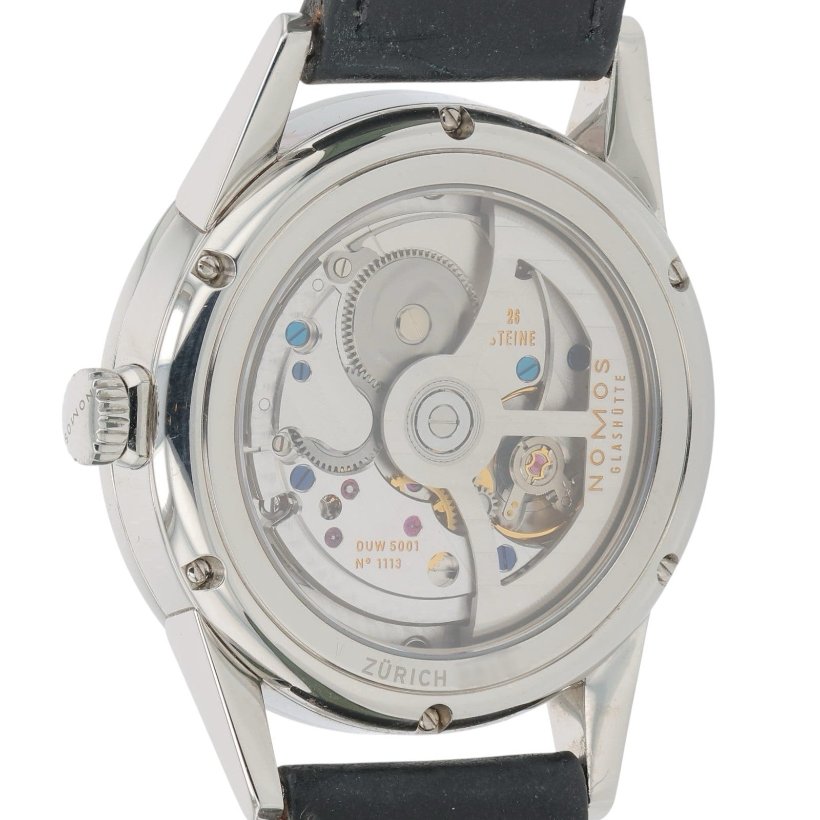 Nomos Zurich Stainless Steel White Dial 39.8mm Automatic Mens Watch Zurich 801