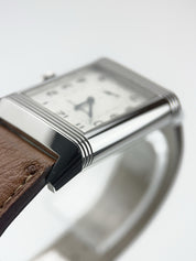 Jaeger-LeCoultre Steel Silver & Black Dial 28mm Manual Wind Men's Watch Q3848422