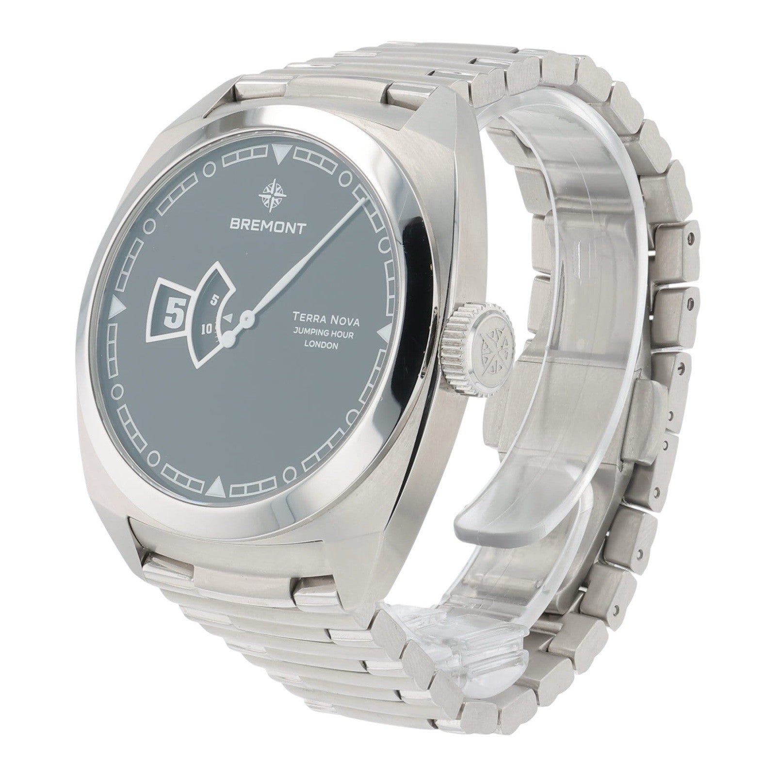 Bremont Terra Nova Stainless Steel Black Dial 40.5mm Automatic TN40-JH-SS-BK-B