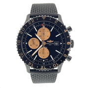 Breitling Chronoliner Stainless Steel Black Dial 46mm Automatic Mens M24310