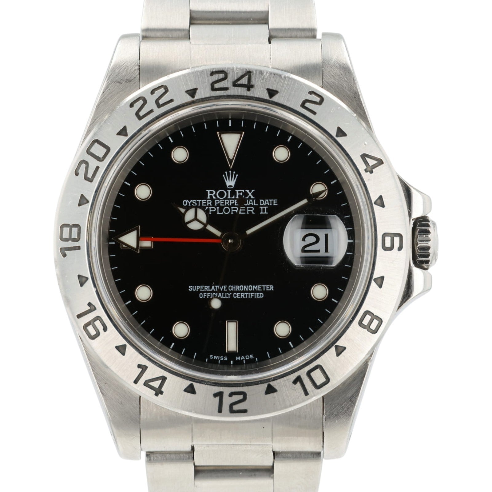 Rolex Explorer II Black Dial Steel 40mm Automatic Men's Watch 16570 - Box/Paper