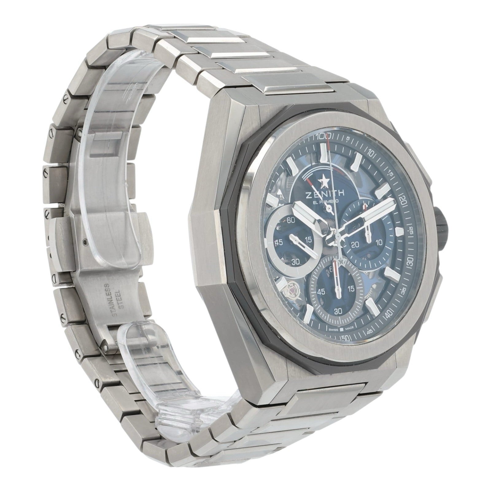 Zenith El Primero Skeleton Dial Titanium 45mm Automatic Mens Watch 95.9100.9004