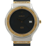 Hublot Classic Black Dial Gold & Steel 35mm Quartz Movement Unisex Watch 1521.1