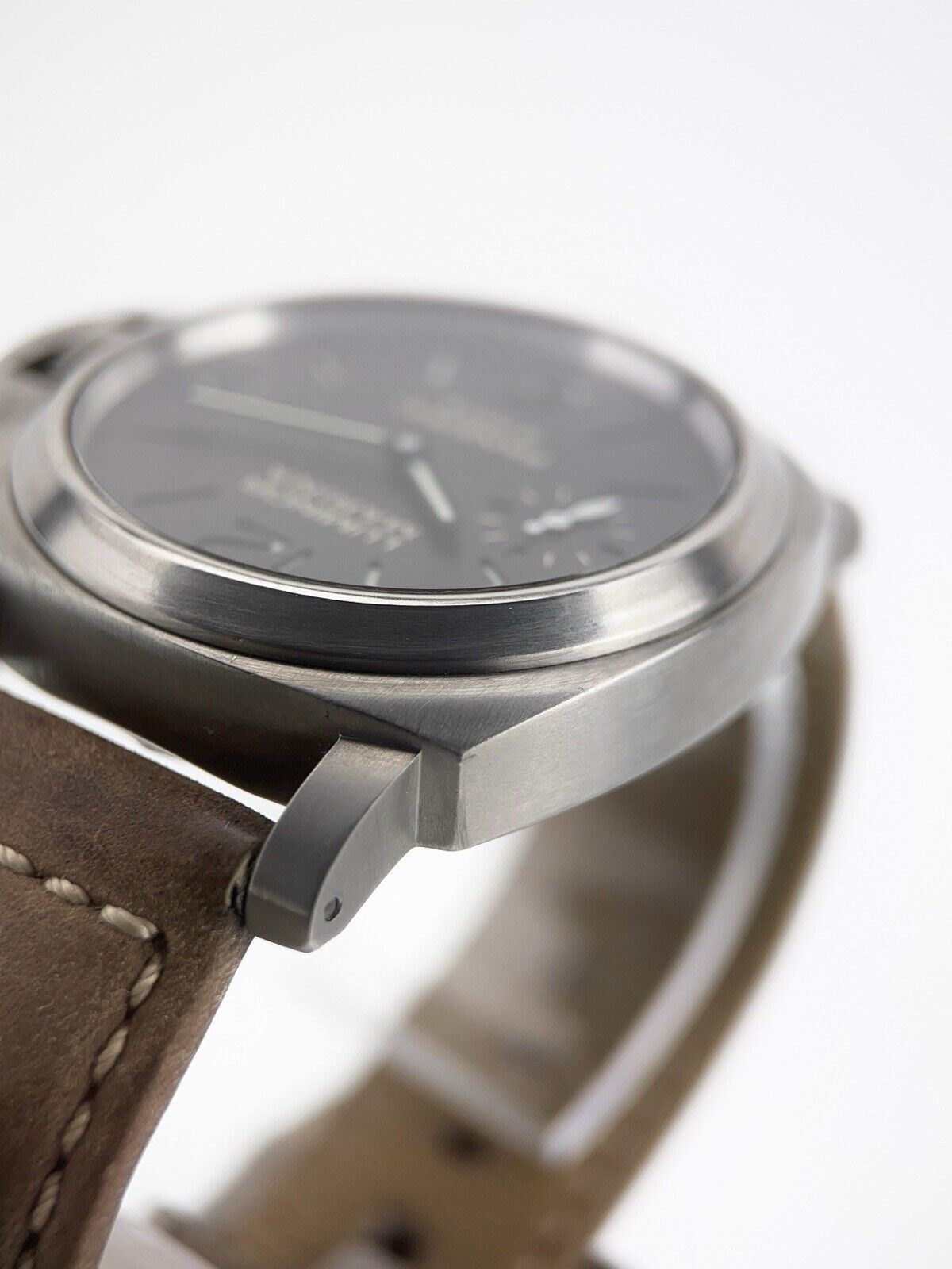 Panerai Luminor Marina 8 Days Titanium Brown Dial 44mm Manual Wind Mens PAM00564