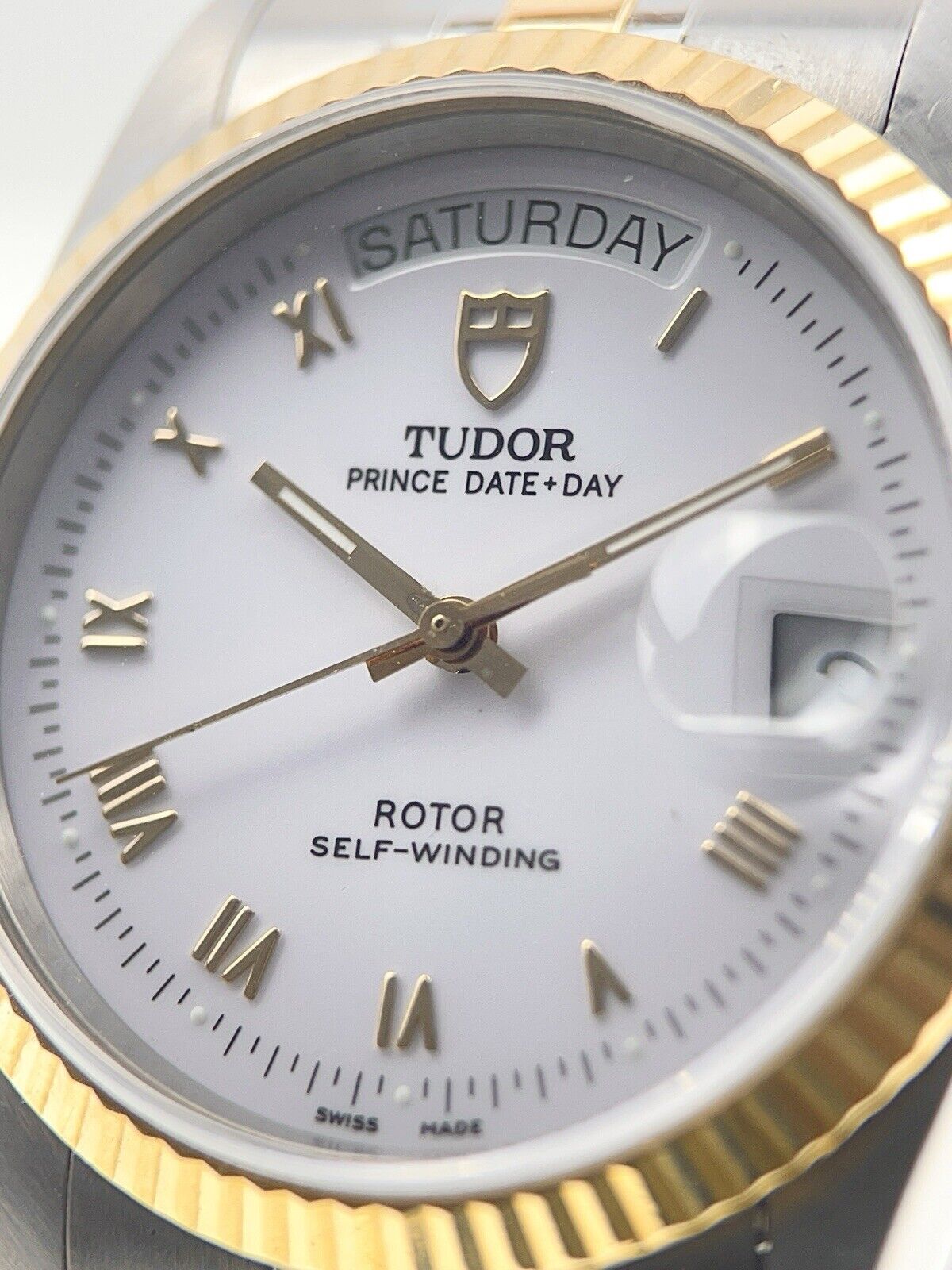 Tudor Prince Date Day Two Tone Roman Dial 36mm Automatic Men’s Watch 76213