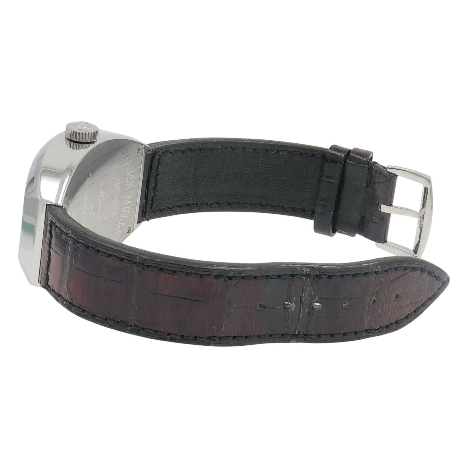 Franck Muller Artdeco Steel Black Dial 36mm Automatic Men's Watch 11000HSC