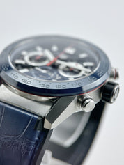 Tag Heuer Carrera Calibre Heuer 02 CBG2A11 45mm Blue Men's Skeleton Watch