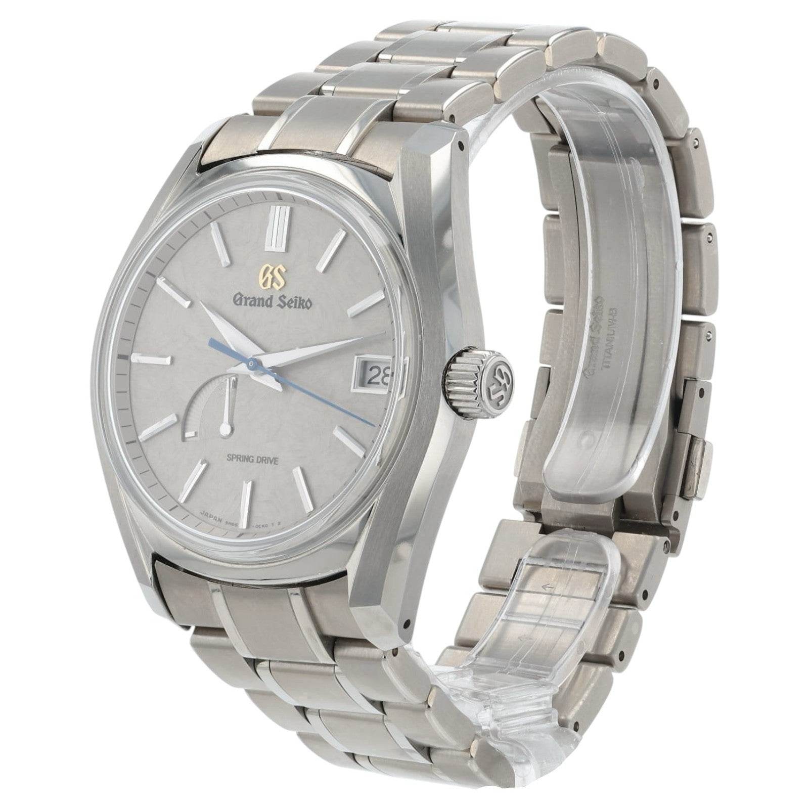 Grand Seiko Winter Grey Dial Titanium 40mm Automatic Movement Mens Watch SBG415