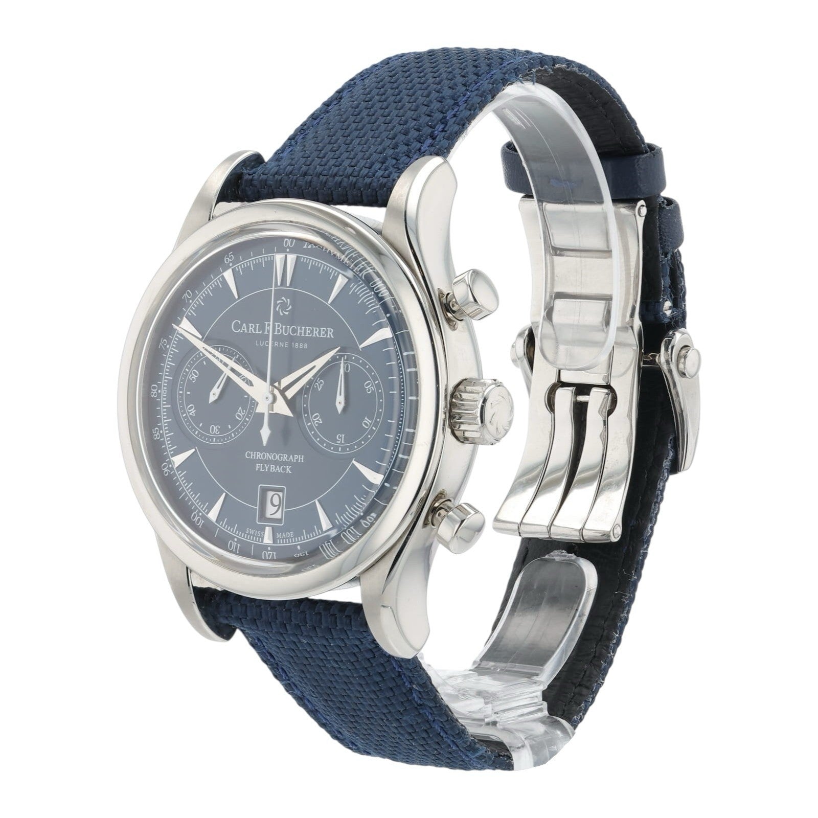 Carl F Bucherer Blue Dial Stainless Steel 43mm Automatic Men’s Watch 10919.08