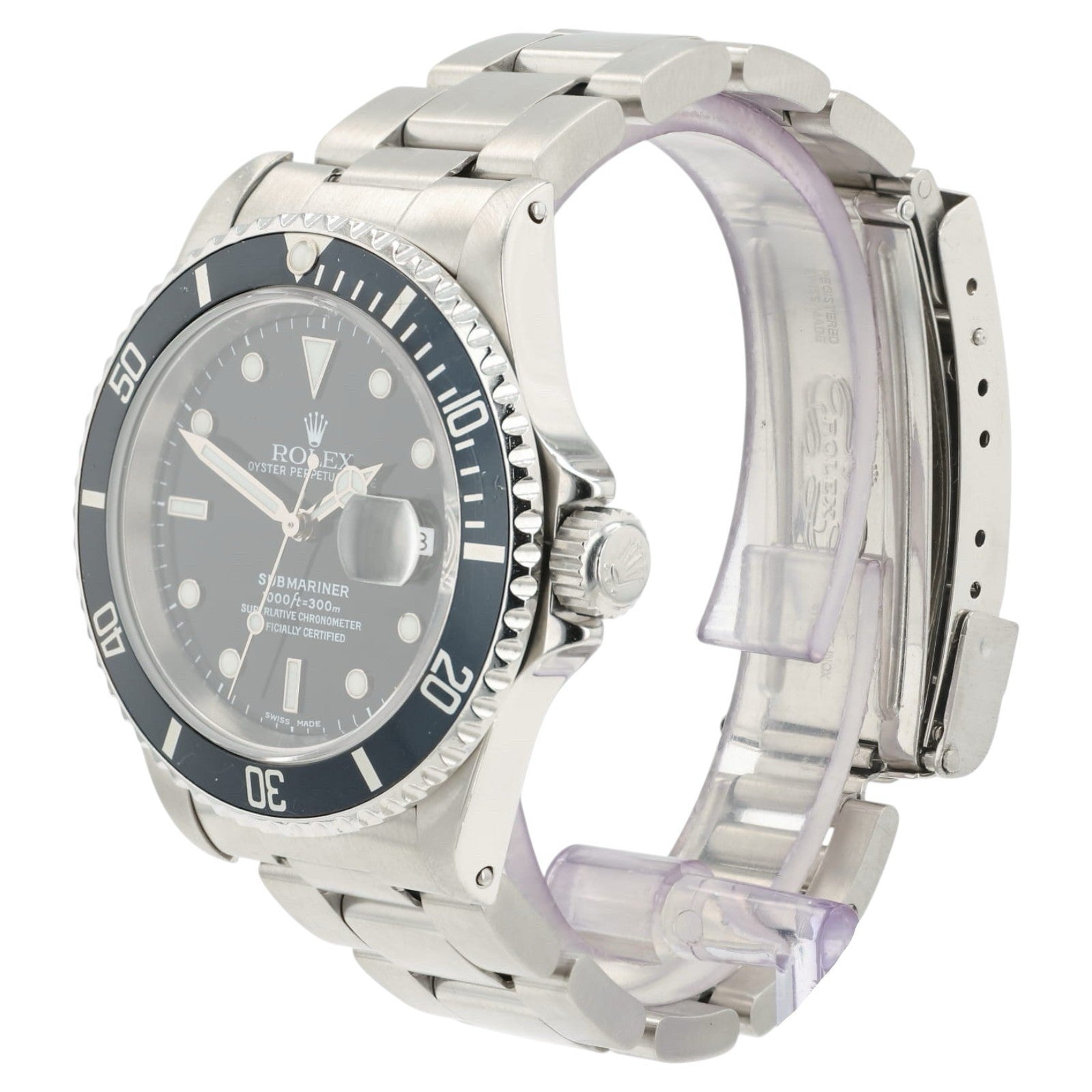 Rolex Submariner Black Dial Stainless Steel 40mm Automatic Mens Watch 16610