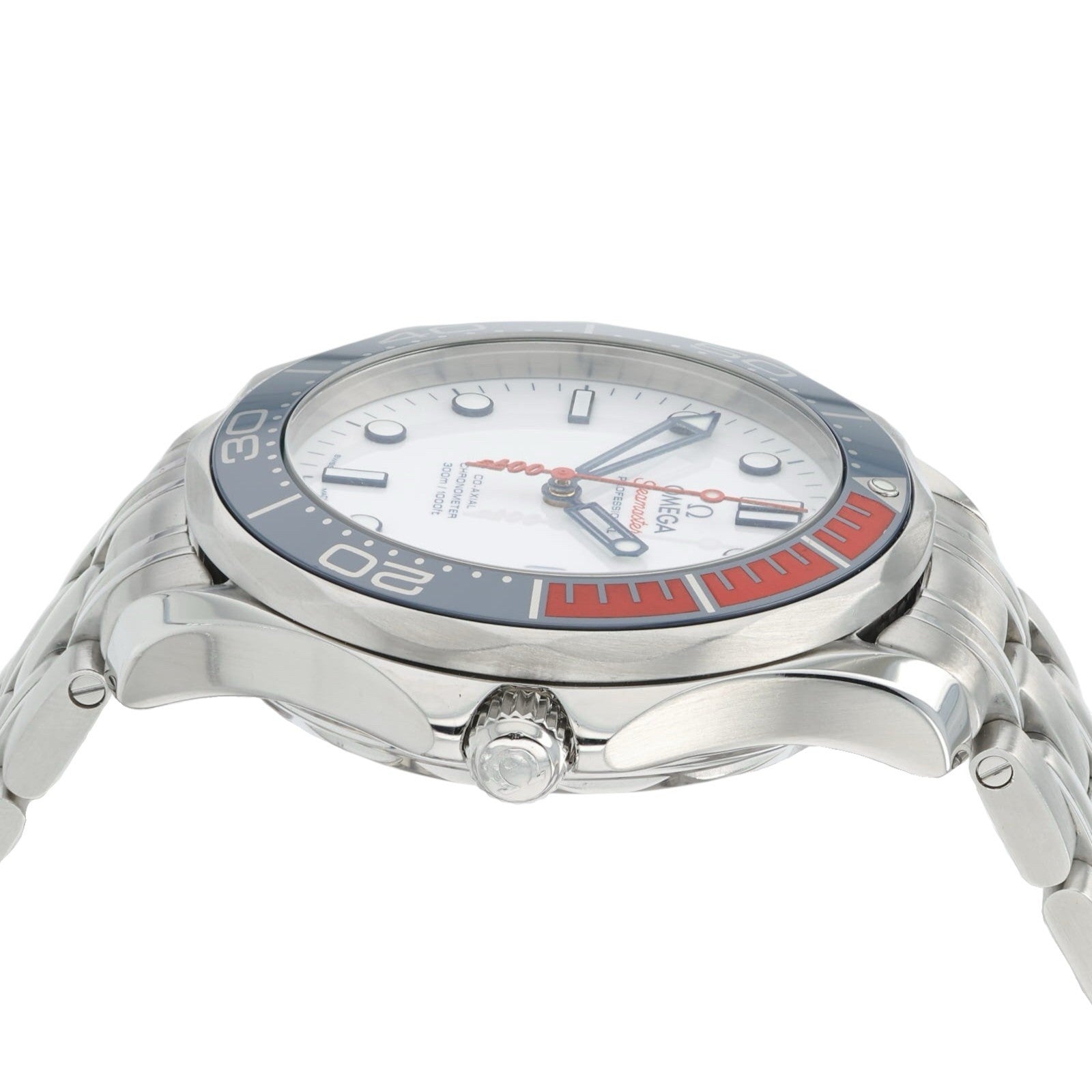 Omega Seamaster White Dial Steel 41mm Automatic Mens Watch 212.32.41.20.04.001