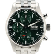 IWC Pilot Chrono Green Dial Stainless Steel 41mm Automatic Men’s Watch IW388104