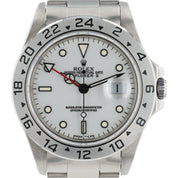 Rolex Explorer II Stainless Steel White Dial 40mm Automatic Movement Mens 16570
