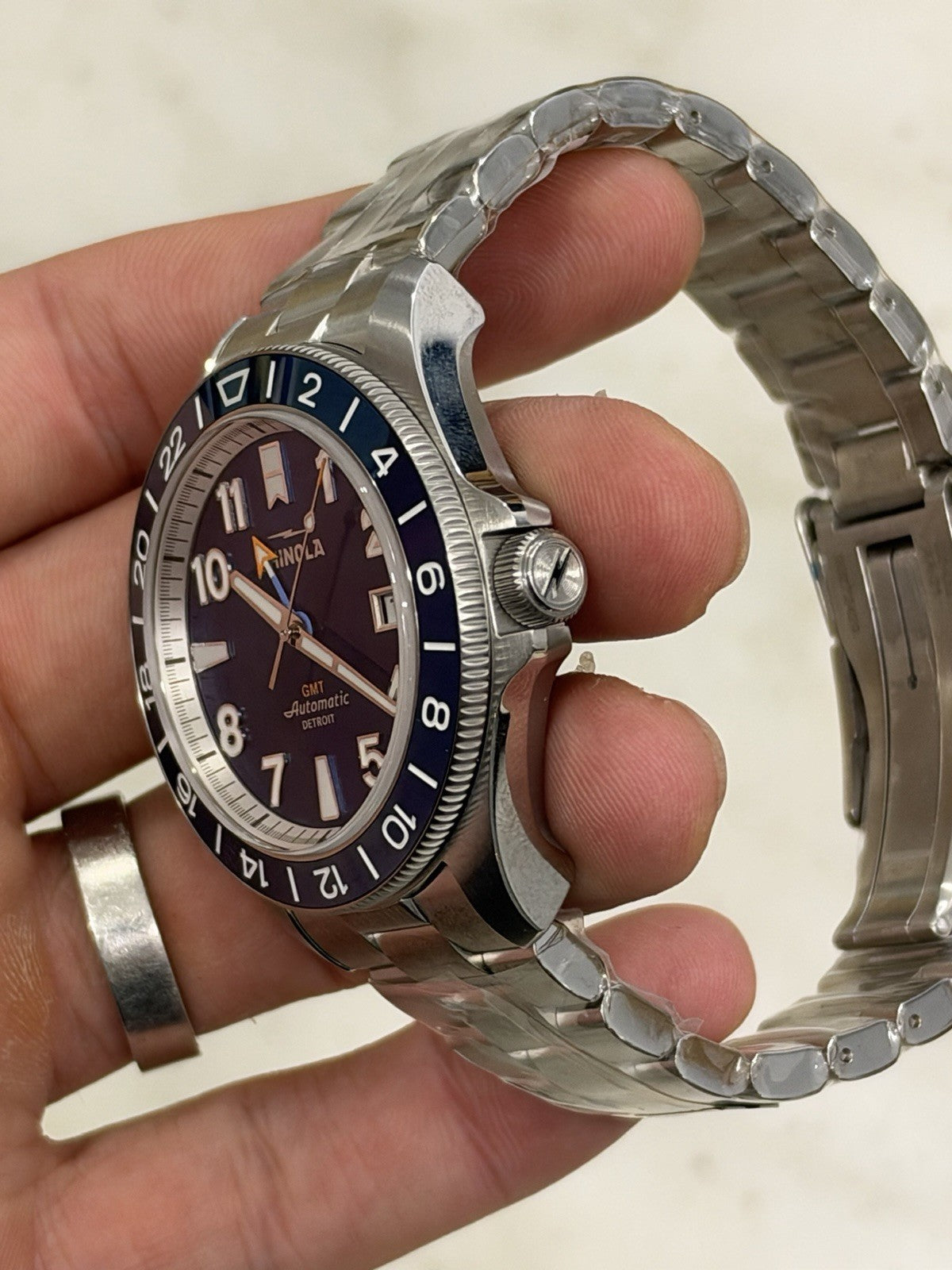 NEW 2026 Shinola Monster GMT Automatic 40mm Blue Dial Steel Watch S0120247286