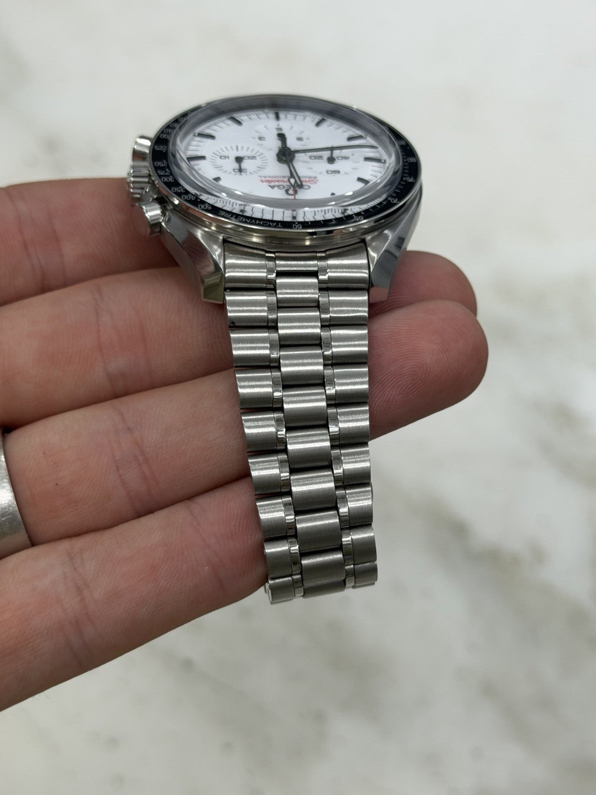 Omega Speedmaster White Dial 42mm Manual Wind Men's Watch 310.30.42.50.04.001