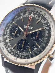 Breitling Navitimer Gold & Steel Gray Dial 43mm Automatic Men's Watch UB121