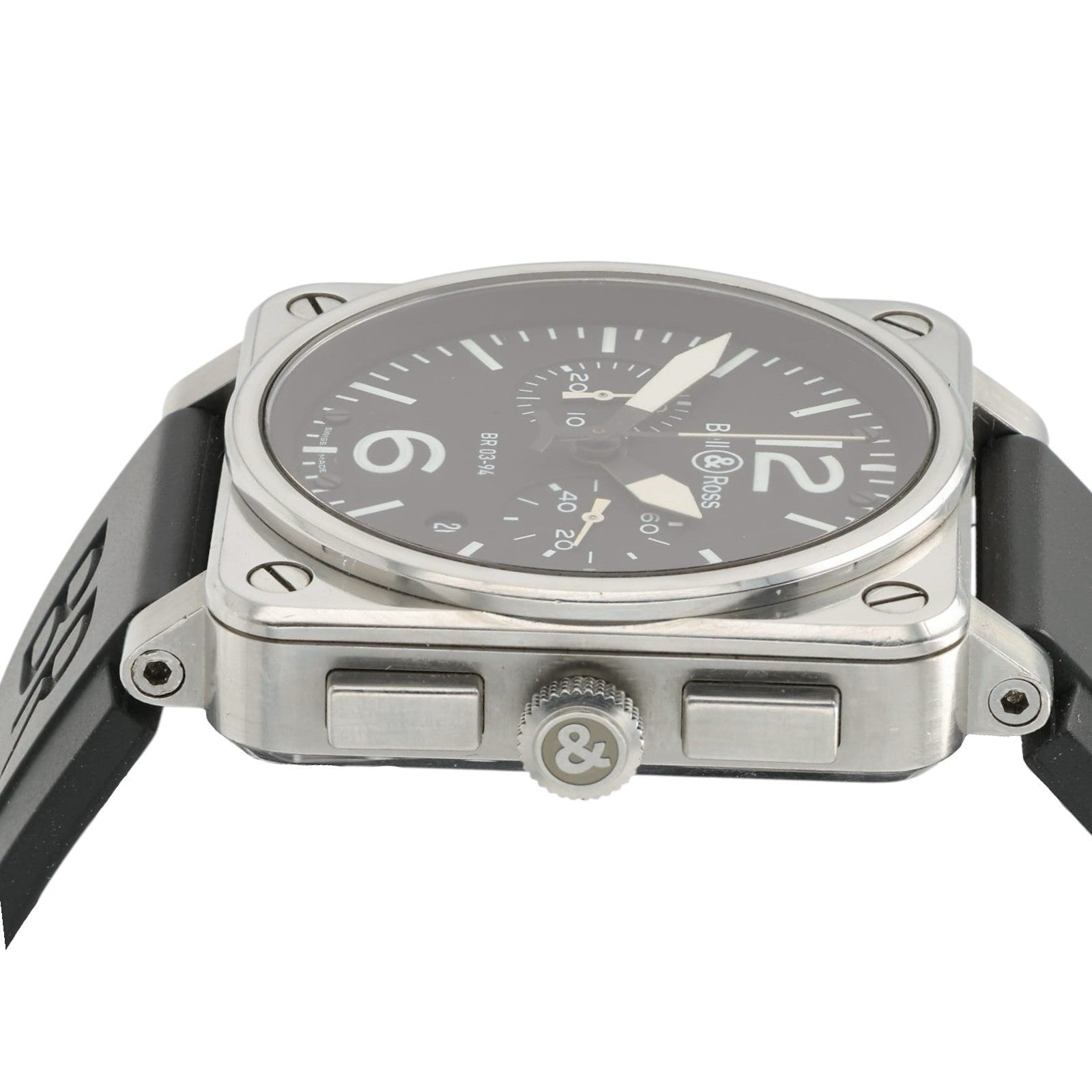 Bell & Ross BR-03 Black Dial Stainless Steel 42mm Automatic Men’s Watch BR03-94