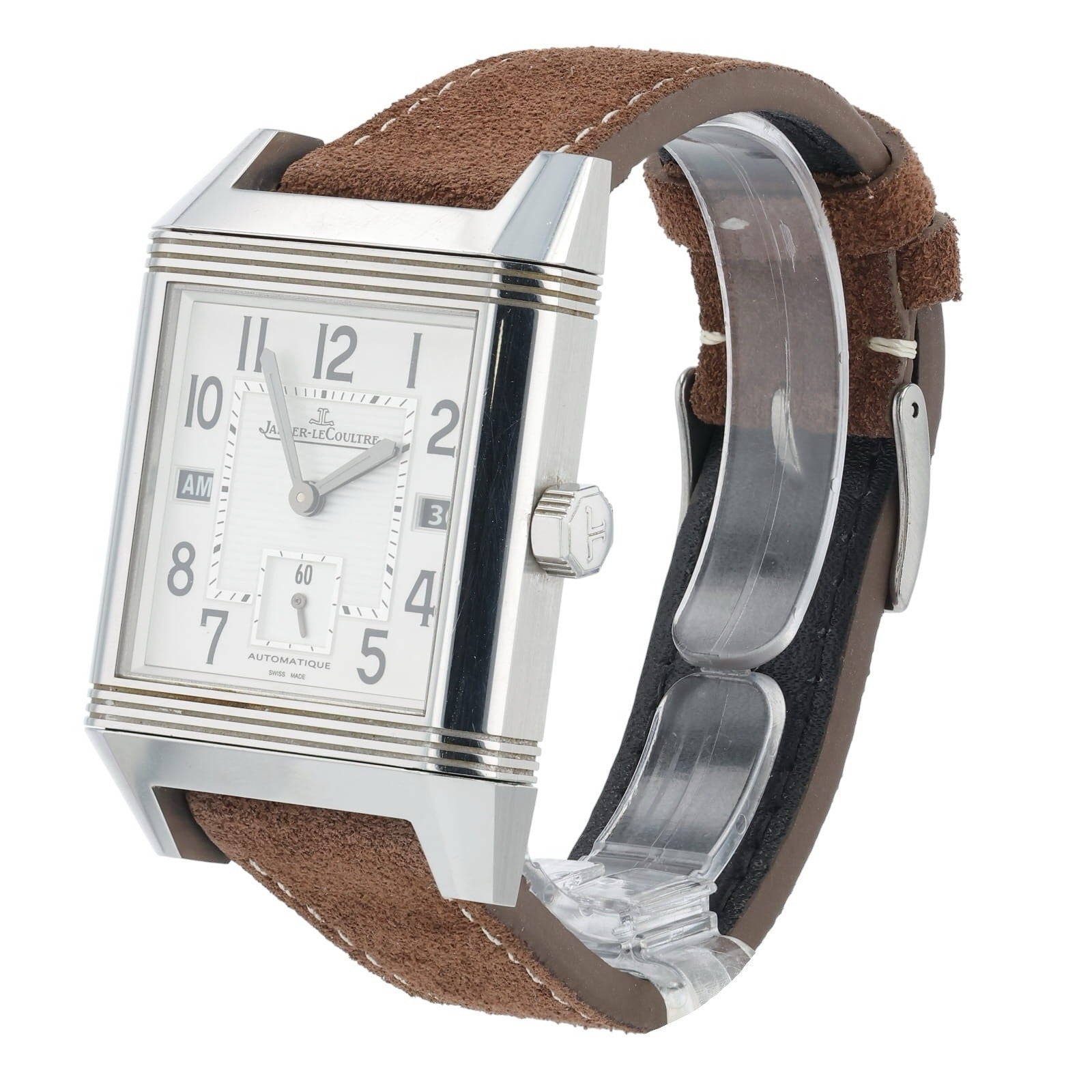 Jaeger-LeCoultre Reverso Squadra Steel Silver Dial 50x34mm Auto Mens Q7008420